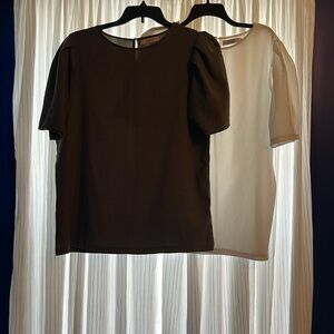 Set of two - grey and white tops